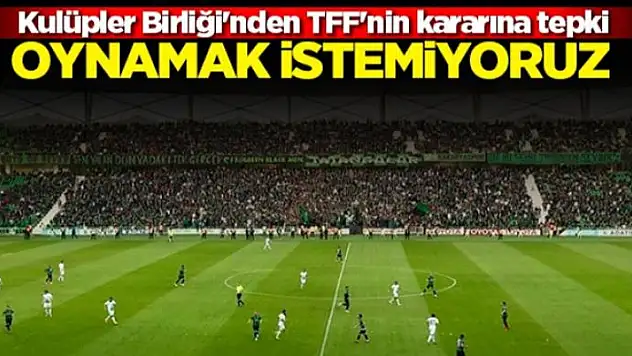 2. ve 3. Lig Kulüpler Birliği: 'Ligler oynanmadan sonlandırılmalı'