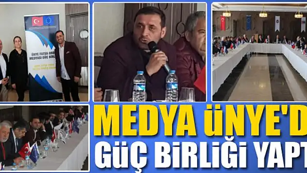 MEDYA ÜNYE'DE GÜÇ BİRLİĞİ YAPTI