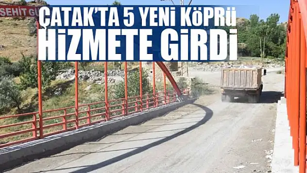 Çatak'ta vatandaşlara 5 köprü 