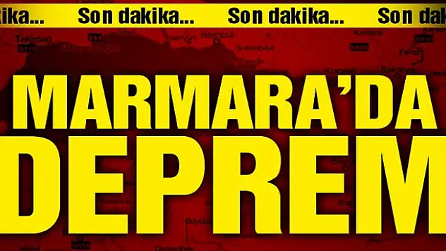 Marmara'da korkutan deprem | İstanbul'dan da hissedildi