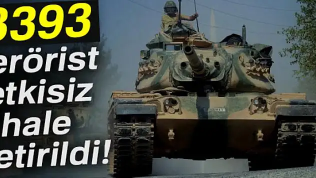 Afrin'de flaş gelişme! Sayı 3393 oldu