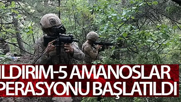 Hatay'da Yıldırım-5 Amanoslar Operasyonu başlatıldı