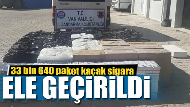 Muradiye'de 33 bin 640 paket kaçak sigara ele geçirildi