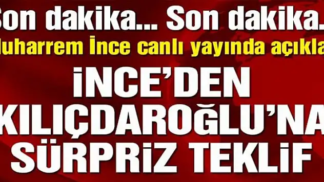 Muharrem İnce resmen açıkladı: Kurultay çağrısı yaptım