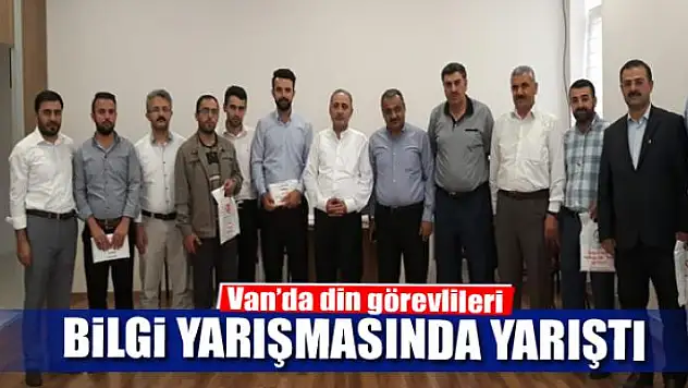 Din görevlileri bilgi yarışmasında yarıştı