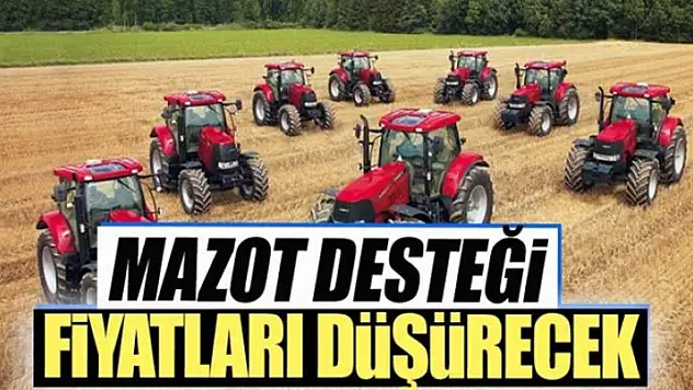 Mazot desteği fiyatları düşürecek