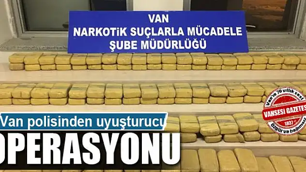 Van'da 81 kilo eroin ele geçirildi 
