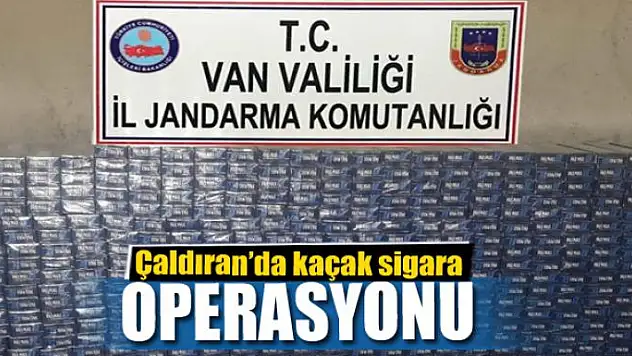 Van'da Kaçak Sigara Operasyonu