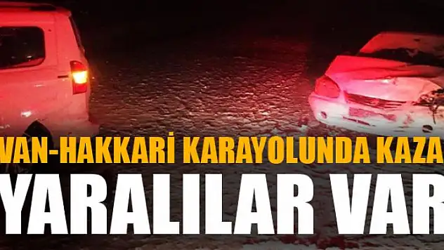 VAN-HAKKARİ KARAYOLUNDA KAZA: YARALILAR VAR