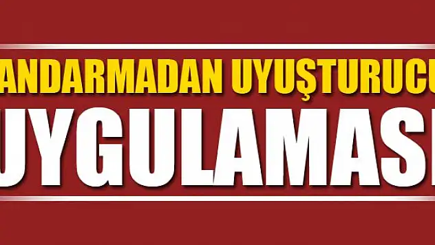 Jandarmadan 314 personelle uyuşturucu uygulaması