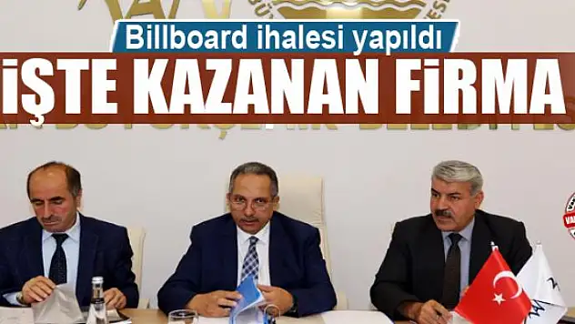 Billboard ihalesi yapıldı