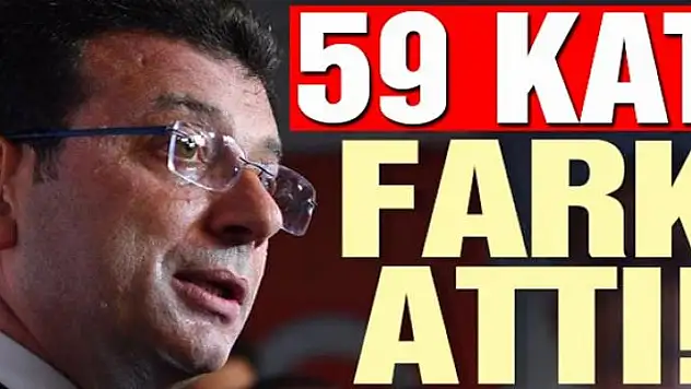 Ekrem İmamoğlu 59 kat fark attı  