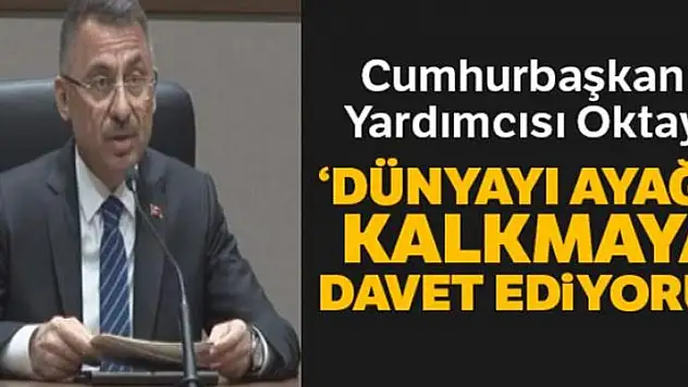 Fuat Oktay: 'Bütün dünyayı ayağa kalkmaya davet ediyoruz'