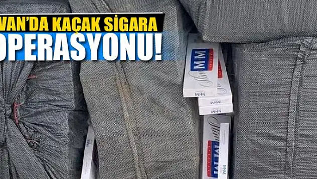 Van'da 10 bin 500 paket kaçak sigara ele geçirildi