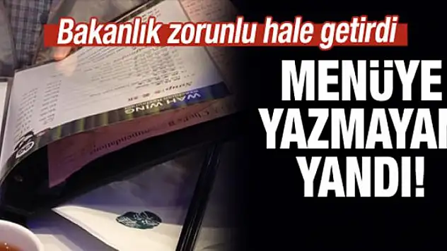 Mönüye alerjeni koymayan yandı