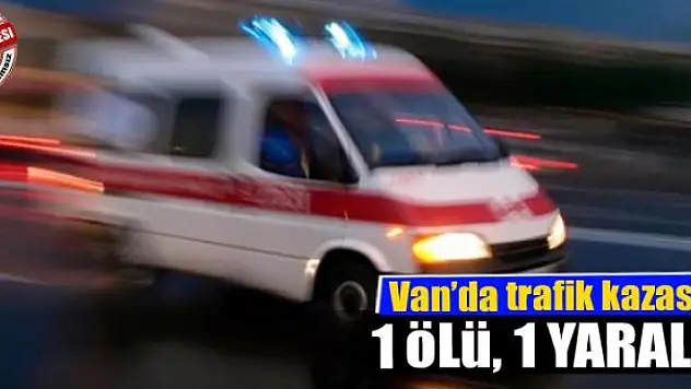 Van'da trafik kazası: 1 ölü, 1 yaralı