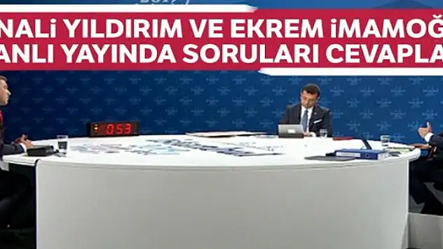 Binali Yıldırım ve Ekrem İmamoğlu tarihi yayında sorulara cevap verdi