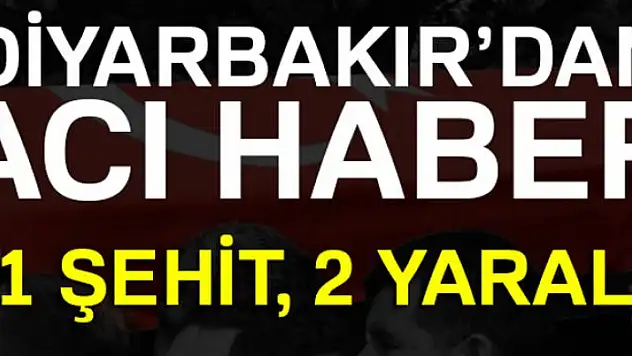 Lice'de çatışma: 1 şehit, 2 yaralı