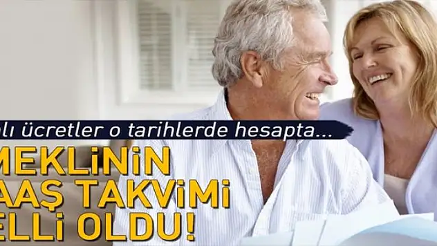 Emeklinin zamlı maaş takvimi belli oldu