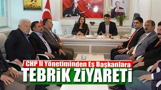 CHP İl Yönetiminden Eş Başkanlara tebrik ziyareti