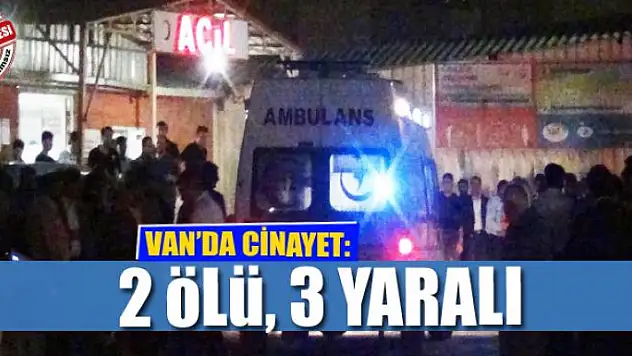 Van'da cinayet: 2 ölü 