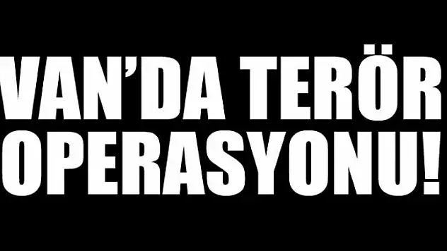 Van'da terör operasyonu
