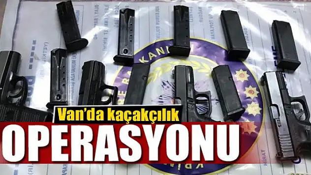 Van'da kaçakçılık operasyonu