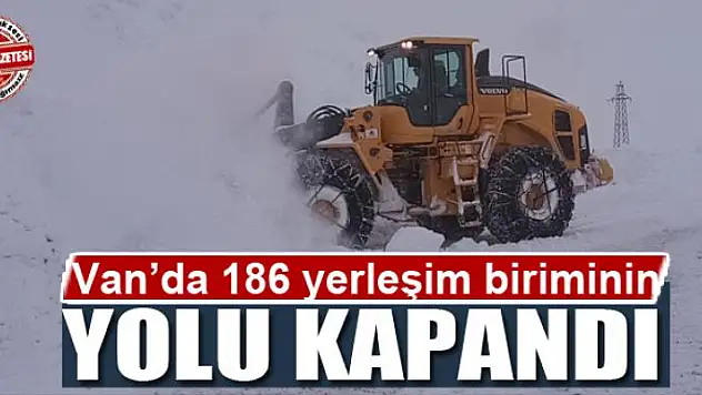 Van'da 186 yerleşim biriminin yolu kapandı