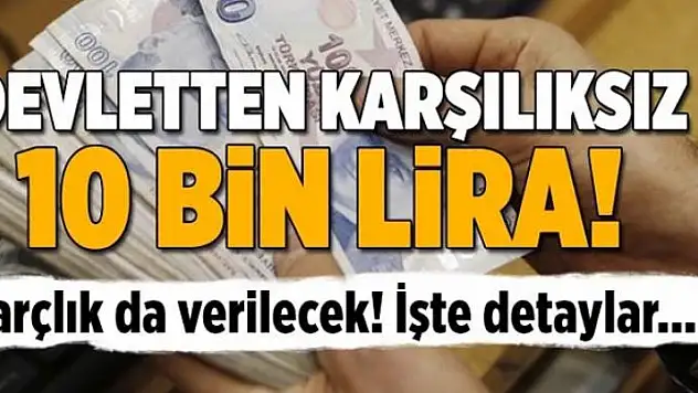 Devletten 10 bin TL'lik kupon! 