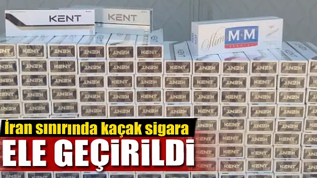 İran sınırında 3 bin 540 paket kaçak sigara ele geçirildi