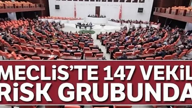 Meclis'te 147 vekil risk grubunda