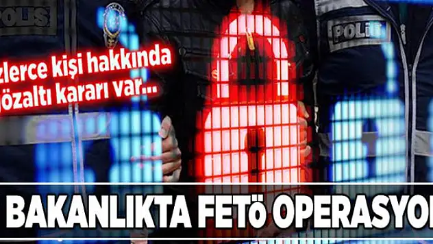 İki bakanlıkta FETÖ operasyonu  