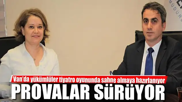Van'da yükümlüler tiyatro oyununda sahne almaya hazırlanıyor