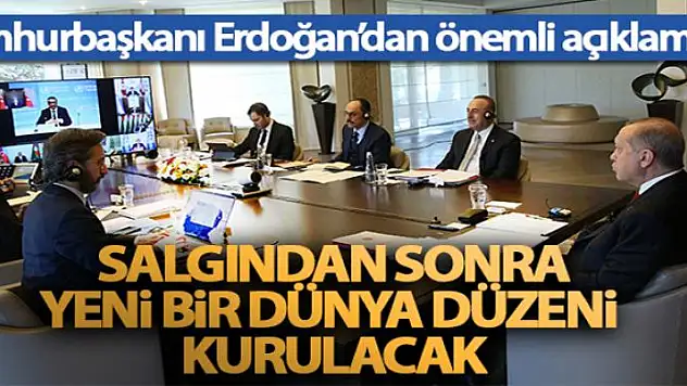 Cumhurbaşkanı Erdoğan: 'Salgın sonrası dönem için hazırlık yapmalıyız'