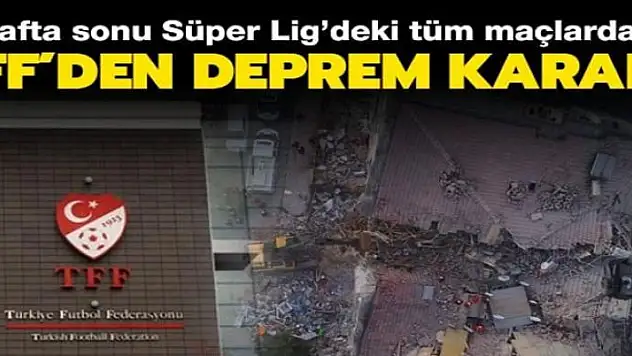 Hafta sonu tüm maçlar saygı duruşu yapılacak