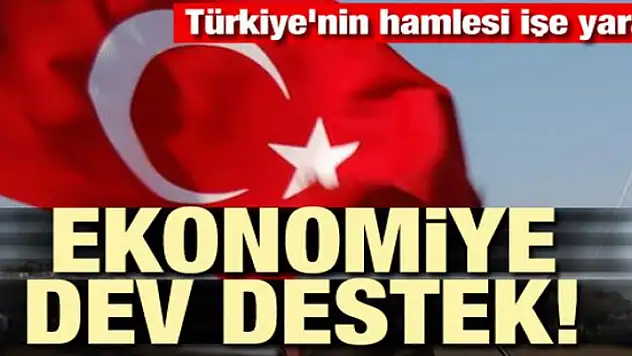 Türkiye'nin hamlesi işe yaradı! Ekonomiye dev destek