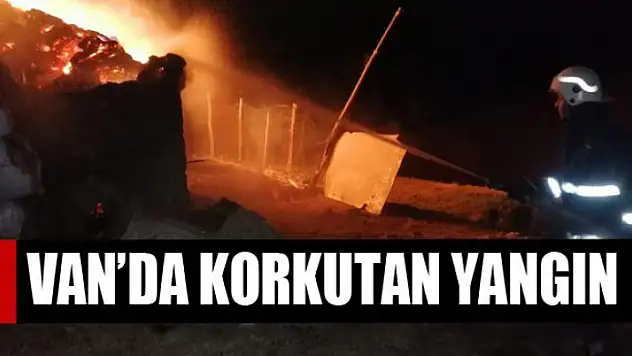 Van'da korkutan yangın