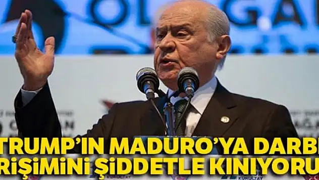 MHP Lideri Bahçeli: 'Trump'ın Maduro'ya darbe teşebbüsünü şiddetle kınıyorum'