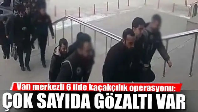 Van merkezli 6 ilde kaçakçılık operasyonu: 40 gözaltı