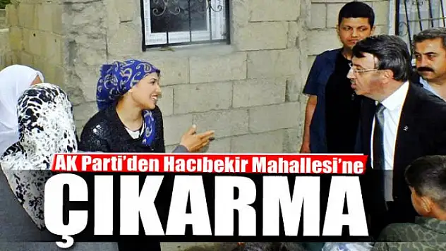 AK Parti'den Hacıbekir Mahallesi'ne çıkarma