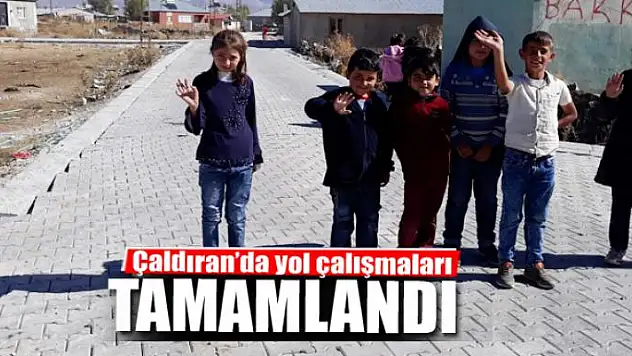 Çaldıran'da yol çalışmaları tamamlandı