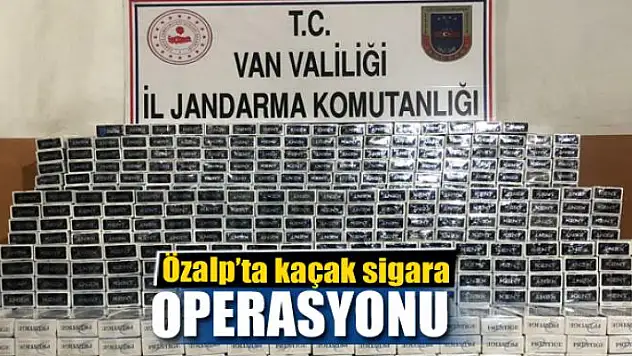 Özalp'ta 14 bin 980 paket kaçak sigara ele geçirildi