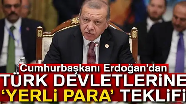 Erdoğan'dan Türk devletlerine 'yerli para' teklifi