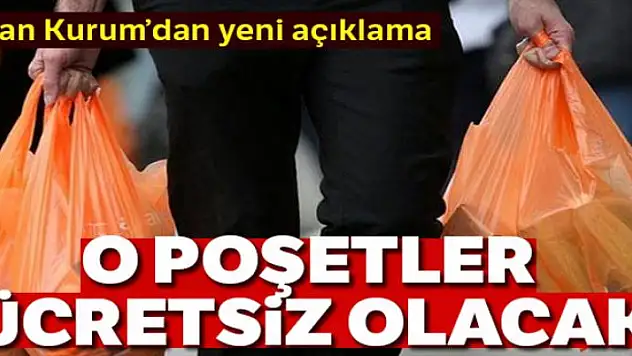 Bakan Kurum, 'Eczanede verilen poşetlerin ücretsiz olması noktasında usul ve esaslarımızı yayınlayacağız'