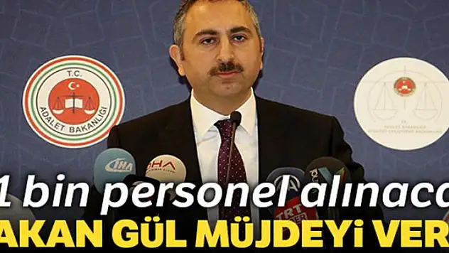 Adalet Bakanlığına 11 bin personel alınacak
