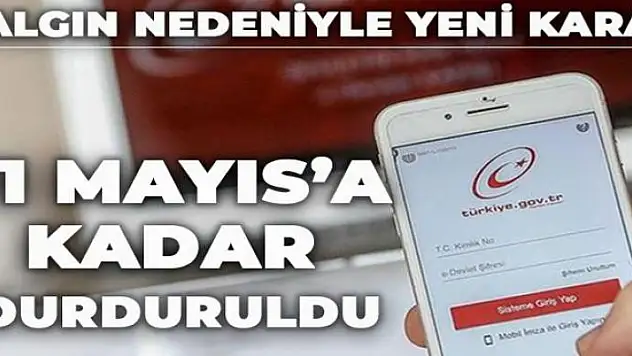 Nüfus ve Vatandaşlık İşleri Genel Müdürlüğü'nden açıklama! 11 Mayıs'a kadar durduruldu