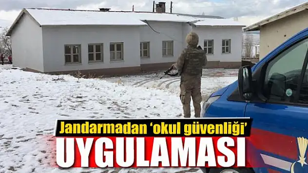 Jandarmadan 'okul güvenliği' uygulaması