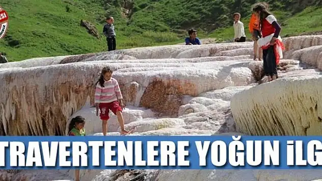 Başkale travertenlerine yoğun ilgi