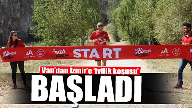 Van'dan İzmir'e 'iyilik koşusu' başladı
