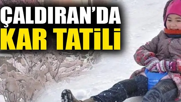 Çaldıran'da kar tatili
